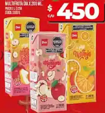 Supermercados DIA Dia jugo naranja/manzana/ multifruta oferta