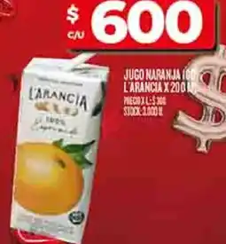 Supermercados DIA L'arancia jugo naranja 100 oferta