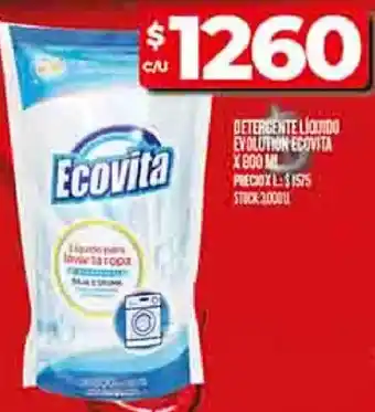 Supermercados DIA Ecovita detergente liquido evolution oferta