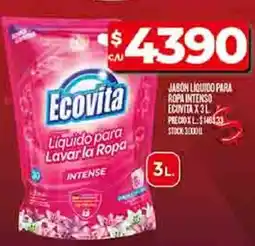 Supermercados DIA Ecovita jabon líquido para ropa intenso oferta