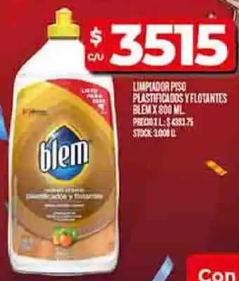 Supermercados DIA Blem limpiador piso plastificados y flotantes oferta