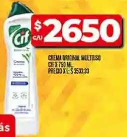 Supermercados DIA Cif crema original multiuso oferta