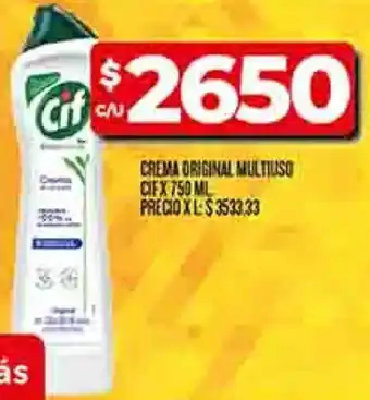 Supermercados DIA Cif crema original multiuso oferta