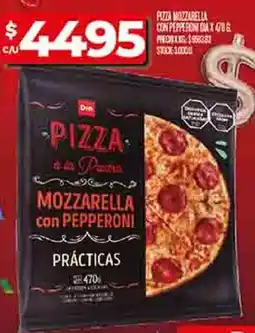 Supermercados DIA Dia pizza mozzarella con pepperoni prácticas oferta