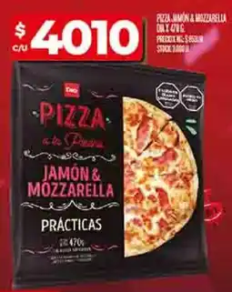 Supermercados DIA Dia pizza jamón & mozzarella prácticas oferta