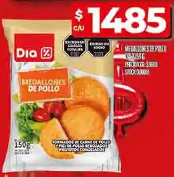 Supermercados DIA Dia medallones de pollo oferta