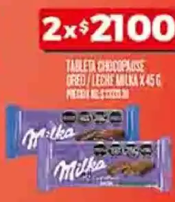 Supermercados DIA Milka tableta chicopause ored leche oferta