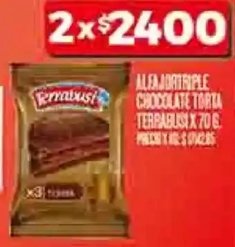 Supermercados DIA Alfajortriple chocolate torta terpabusi oferta