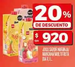 Supermercados DIA Dia jugo sabor nahanja manzana multifruta oferta