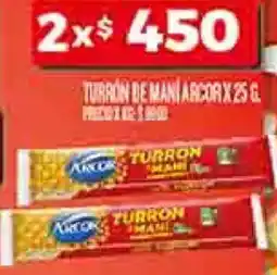 Supermercados DIA Arcor turron de maní oferta