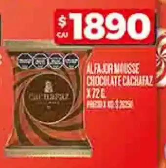 Supermercados DIA Alfajor mousse chocolate cachafaz oferta