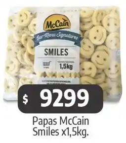 Autoservicio Capo Papas Mccain smiles oferta