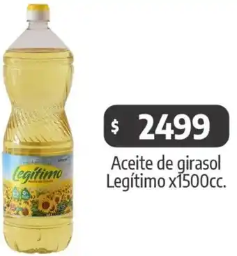 Autoservicio Capo Legítimo aceite de girasol oferta