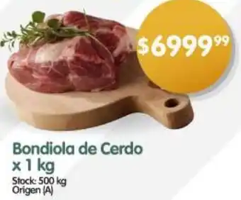 Supermercados Buenos Días Bondiola de cerdo oferta