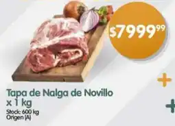 Supermercados Buenos Días Tapa de nalga de novillo oferta