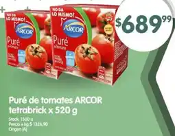 Supermercados Buenos Días Arcor puré de tomates tetrabrick oferta