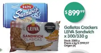 Supermercados Buenos Días Leiva sandwich galletas crackers oferta