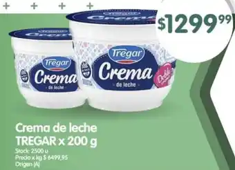 Supermercados Buenos Días Tregar crema de leche oferta