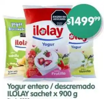 Supermercados Buenos Días Ilolay yogur entero/descremado sachet oferta