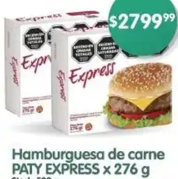 Supermercados Buenos Días Paty express hamburguesa de carne oferta