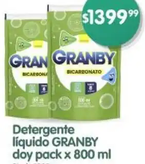 Supermercados Buenos Días Granby detergente líquido doy pack oferta