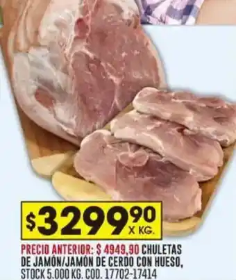 Coto Chuletas de jamon/jamón de cerdo con hueso oferta