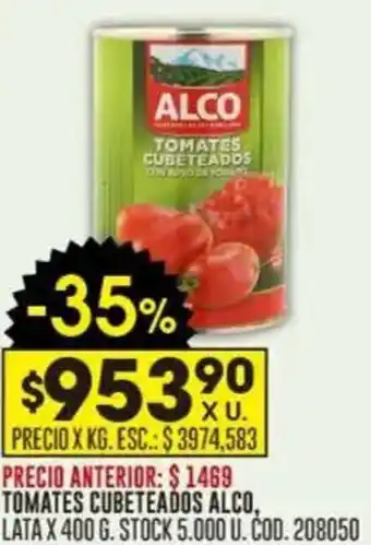 Coto Tomates cubeteados alco oferta