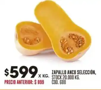 Coto Zapallo anco selección oferta