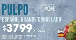 Coto Pulpo español grande congelado oferta