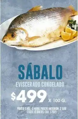 Coto Sábalo eviscerado congelado oferta