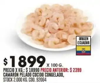 Coto Camaron pelado cocido congelado oferta