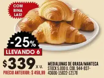 Coto Medialunas de grasa/manteca oferta