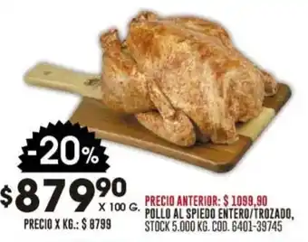 Coto Pollo al spiedo entero/trozado oferta