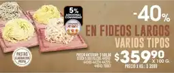 Coto En fideos largos varios tipos oferta