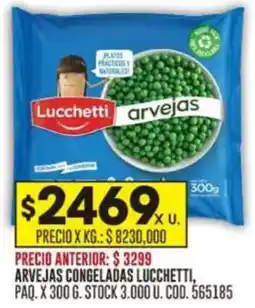 Coto Arvejas congeladas lucchetti oferta