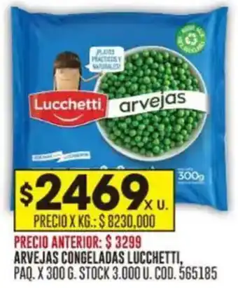 Coto Arvejas congeladas lucchetti oferta