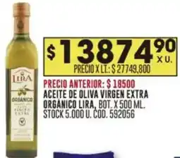 Coto Lira aceite de oliva virgen extra orgánico oferta