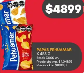 Supermercados Tadicor Pehuamar papas oferta