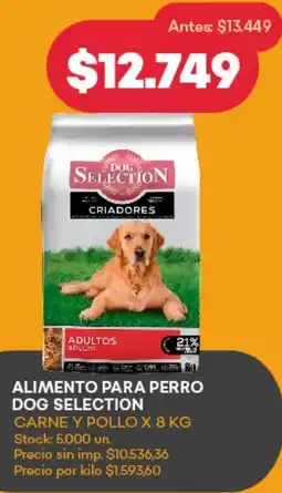 Supermercados Tadicor Alimento para perro dog selection oferta