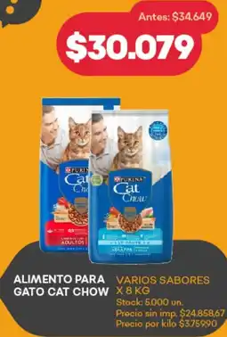 Supermercados Tadicor Alimento para gato cat chow oferta