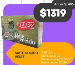 Supermercados Tadicor Mate cocido vélez oferta