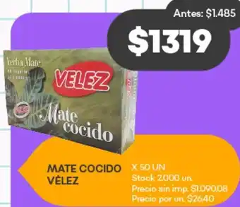 Supermercados Tadicor Mate cocido vélez oferta