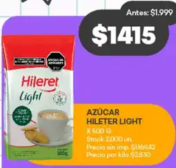 Supermercados Tadicor Hileter light azúcar oferta