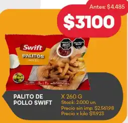 Supermercados Tadicor Swift palito de pollo oferta