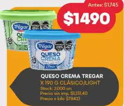 Supermercados Tadicor Tregar queso crema oferta