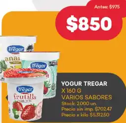 Supermercados Tadicor Tregar yogur oferta