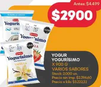 Supermercados Tadicor Yogurísimo yogur oferta