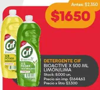 Supermercados Tadicor Cif detergente bioactive oferta