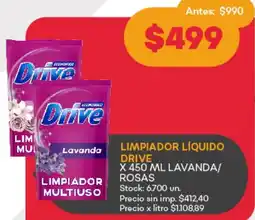 Supermercados Tadicor Drive limpiador líquido oferta