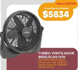Supermercados Tadicor Turbo ventilador indelplas iv16 oferta